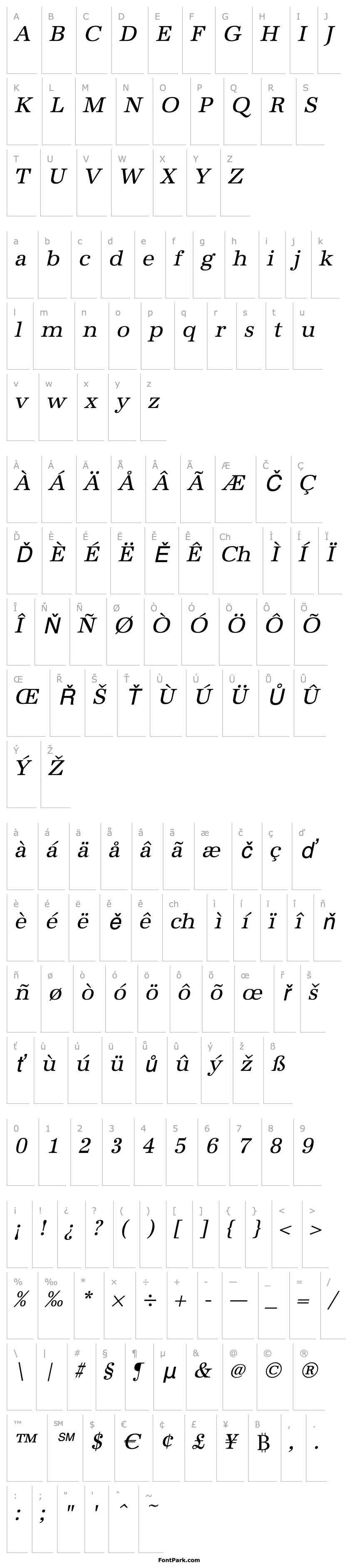 Overview IrisBecker Italic