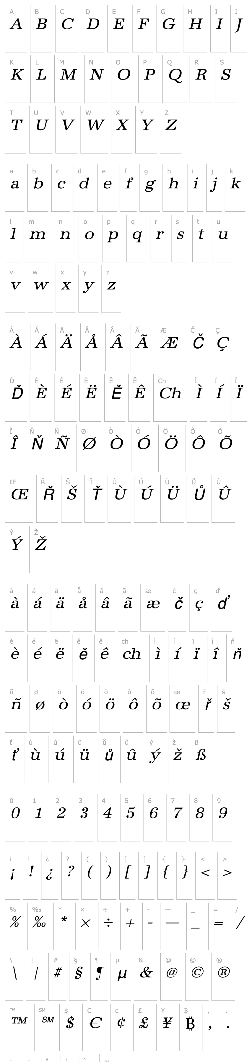 Overview IrisBeckerWide Italic