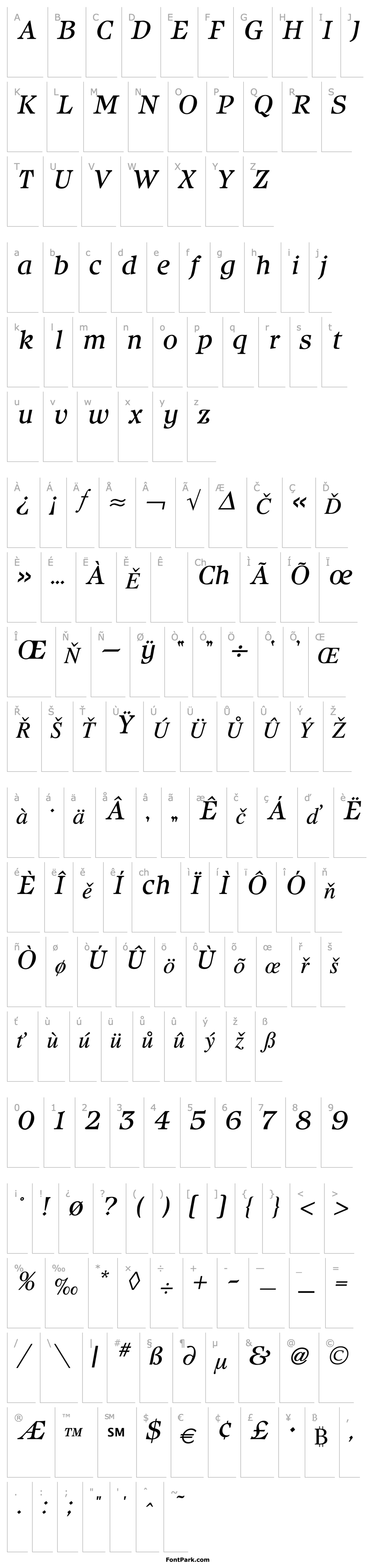 Overview Isbell-Book Italic