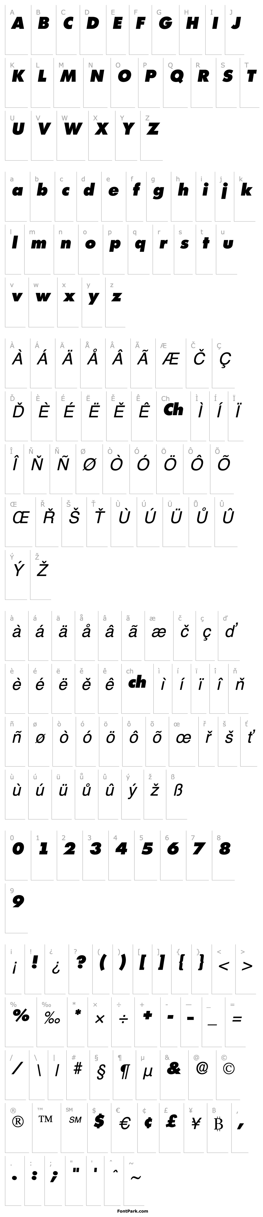 Overview Isomar Display Expanded SSi Expanded Italic