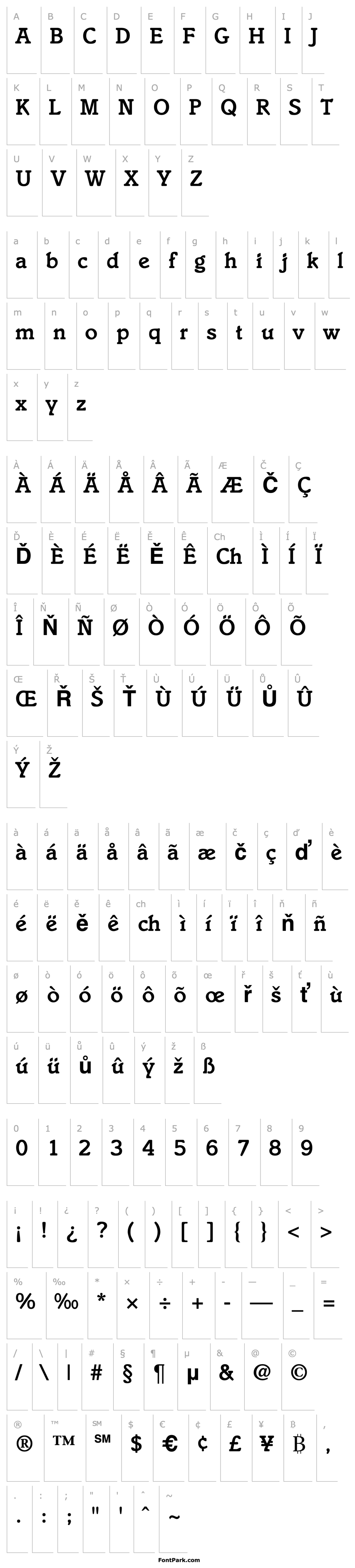 Přehled IstriaModern-Bold