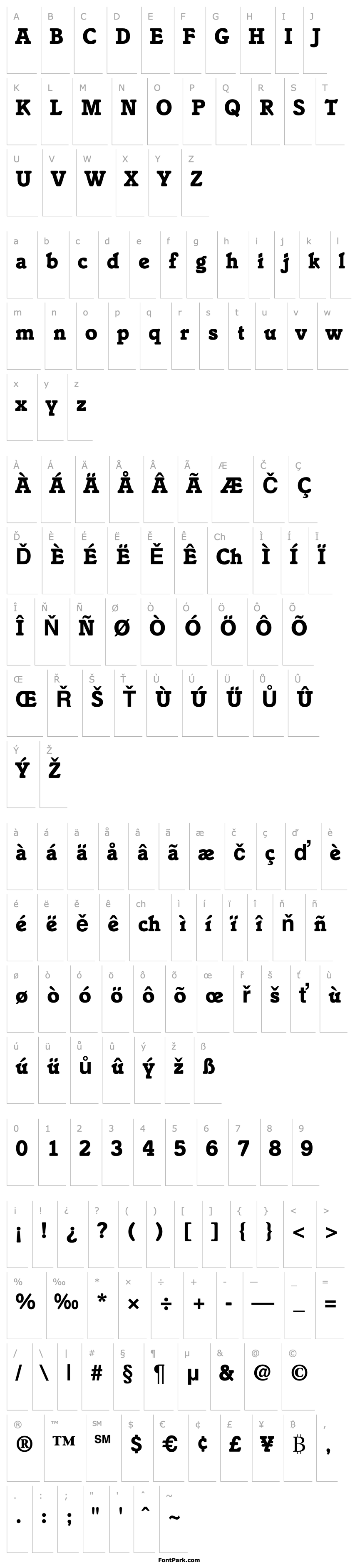 Overview IstriaModernBlack-Regular