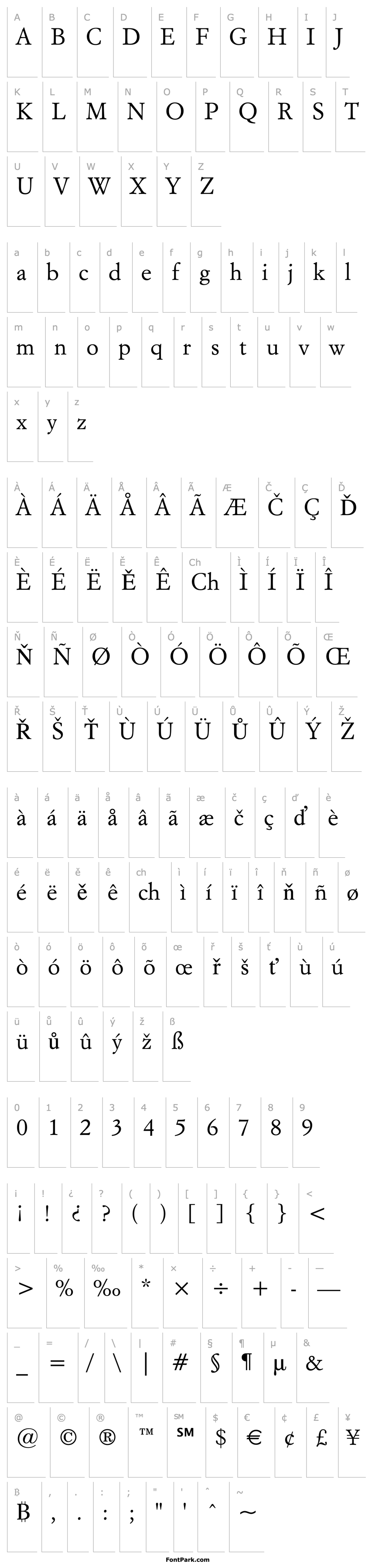 Overview Italian Garamond BT