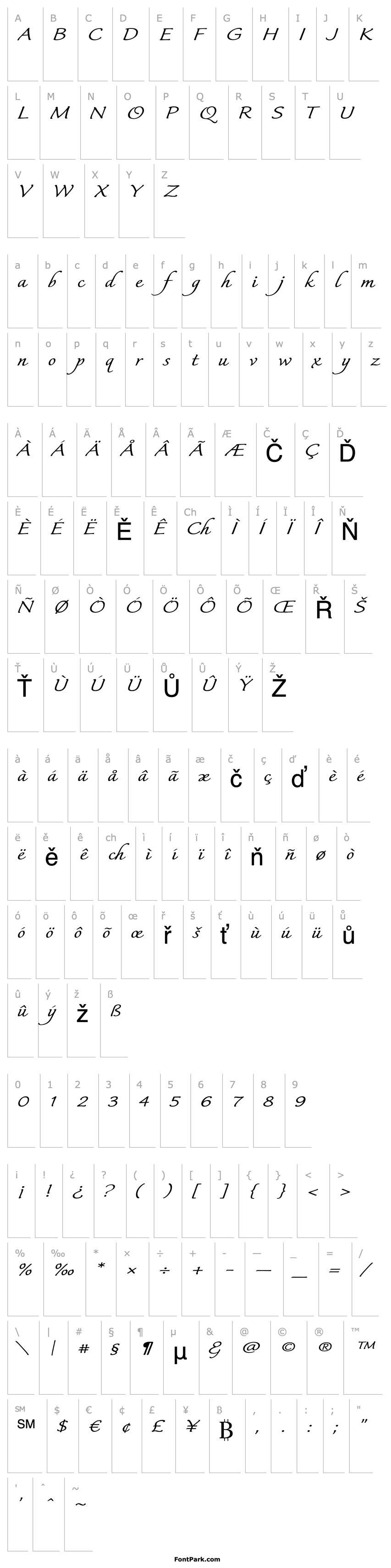 Přehled Italican Script Expand