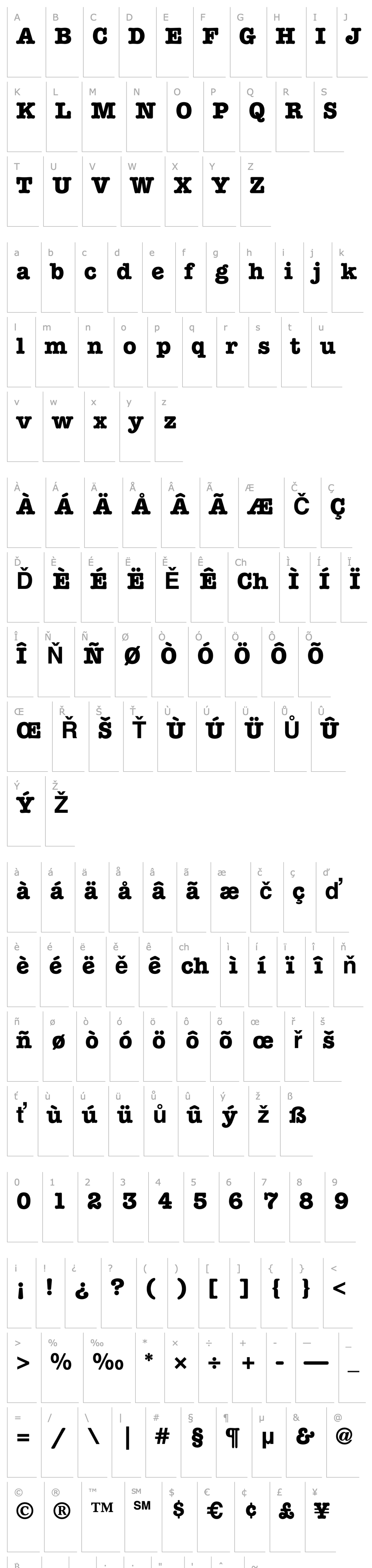 Overview ITC American Typewriter LT Bold Alternate