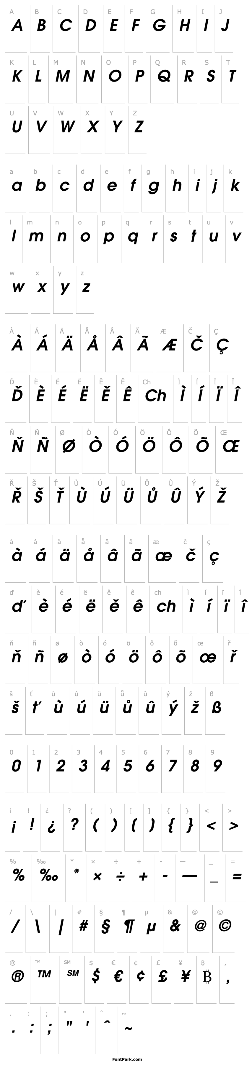 Overview ITC Avant Garde Gothic Demi Oblique