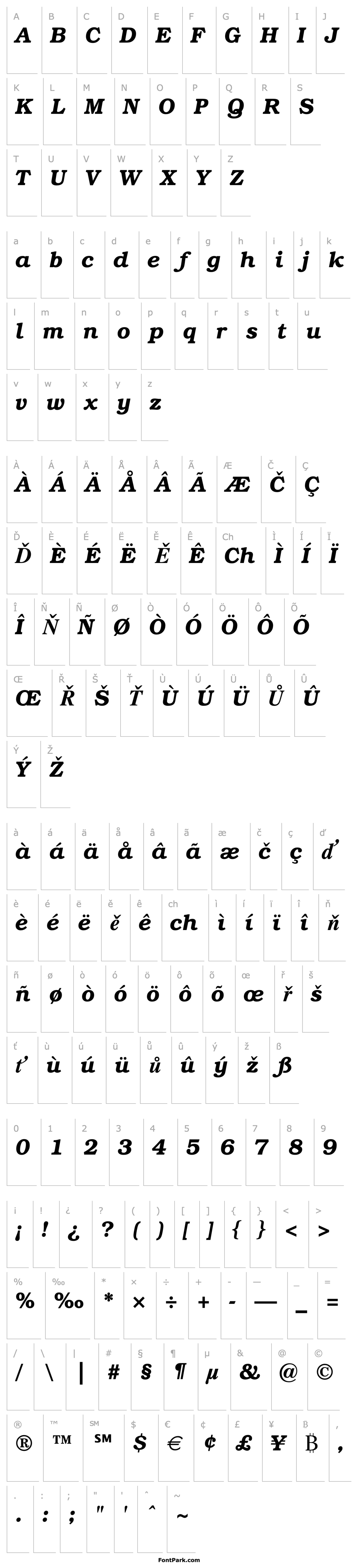 Přehled ITC Bookman Demi Italic SWA