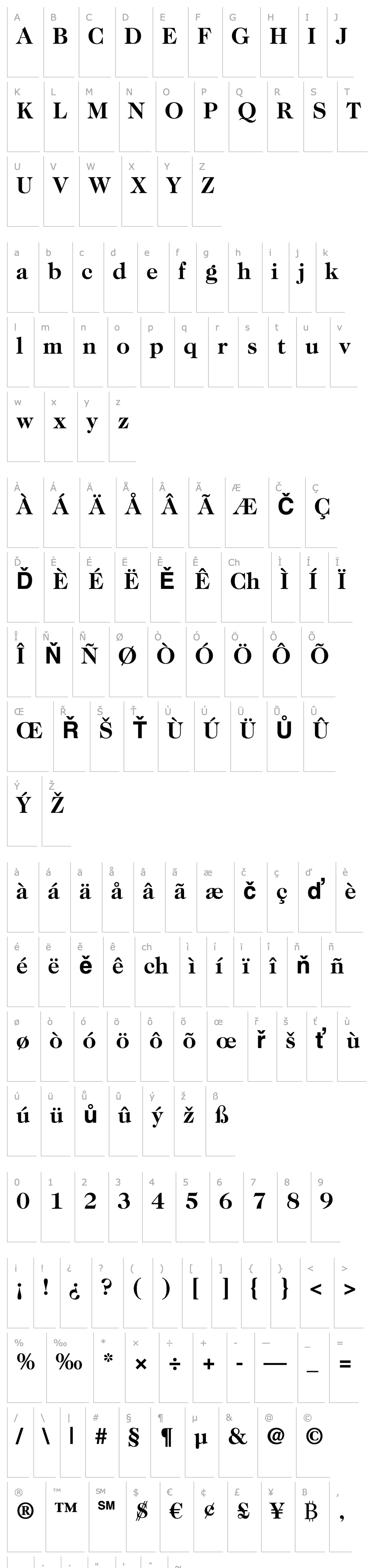 Overview ITC Caslon 224 LT Bold