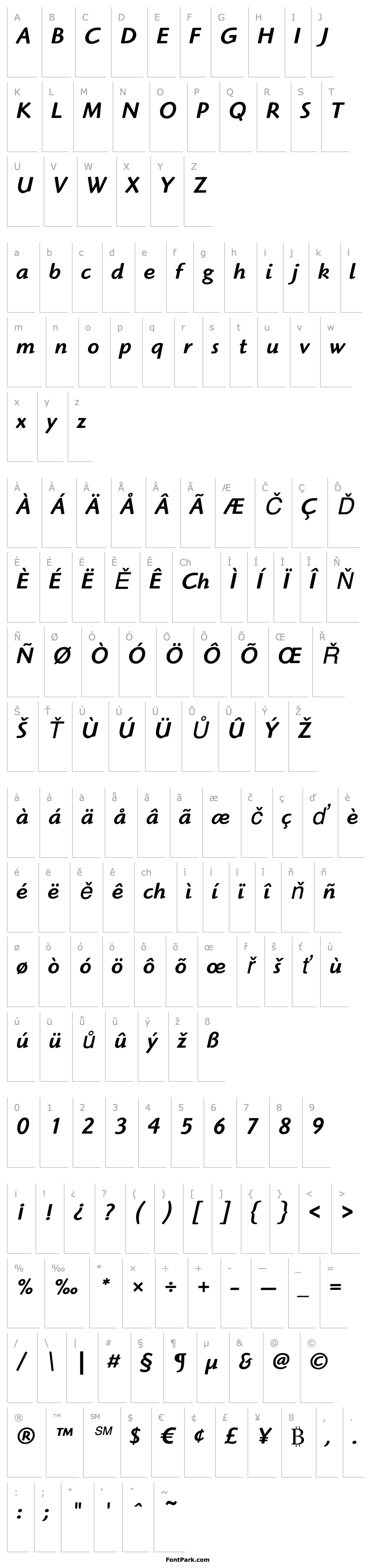 Přehled ITC Highlander LT Medium Italic