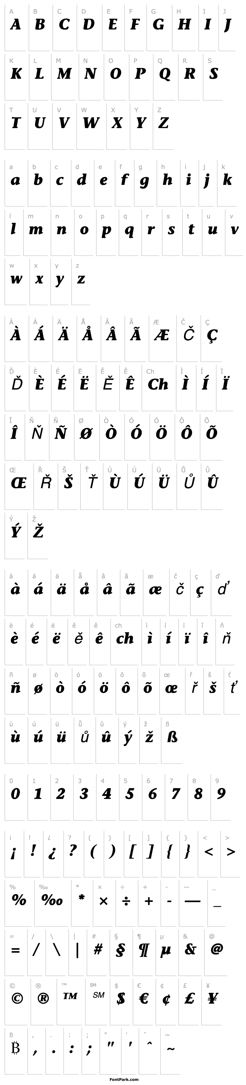 Overview ITC Stone Informal LT Bold Italic