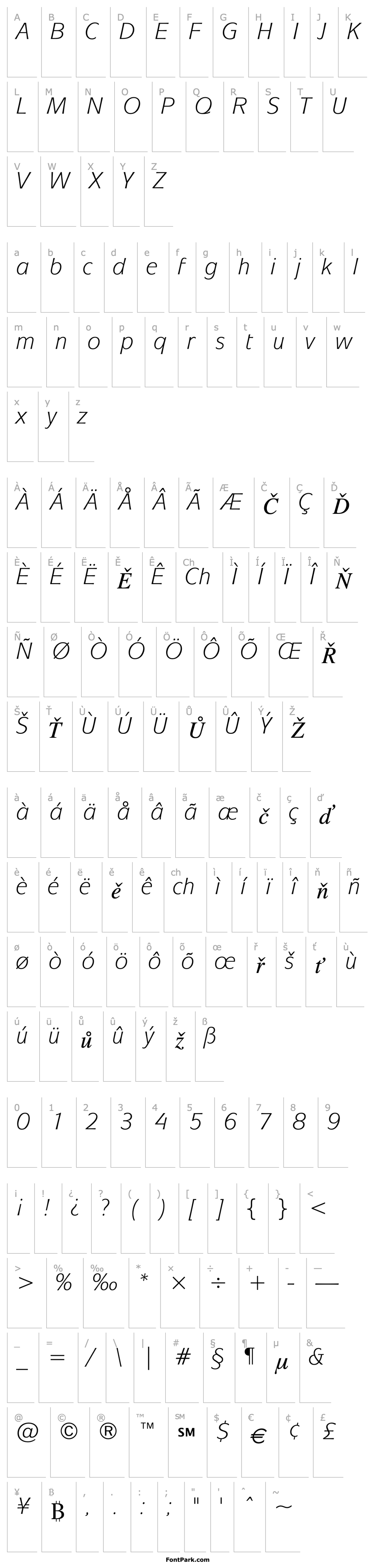 Overview ITCMixage-BookItalic