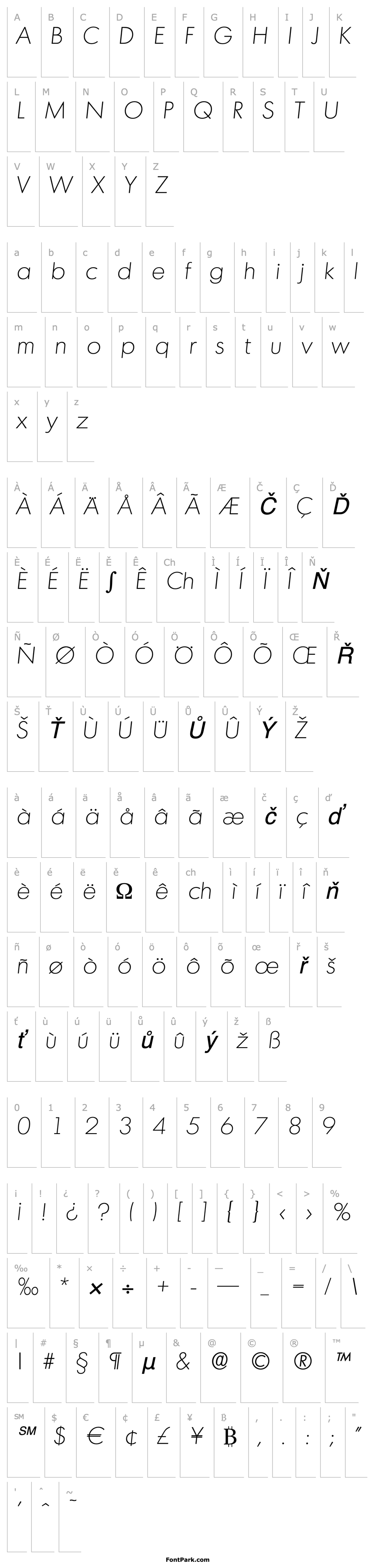 Přehled IvanBecker-ExtraLight Italic