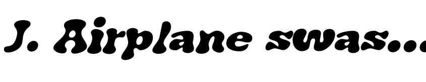 Preview J. Airplane swash Italic