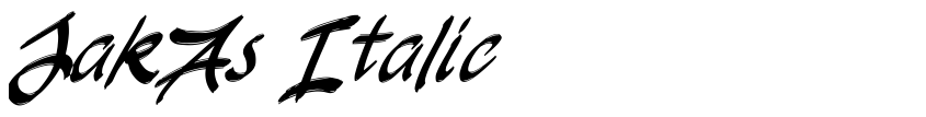 Preview JakAs Italic