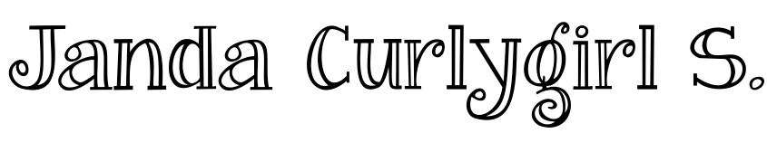 Font Janda Curlygirl Serif by Kimberly Geswein