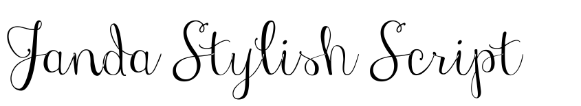 Preview Janda Stylish Script