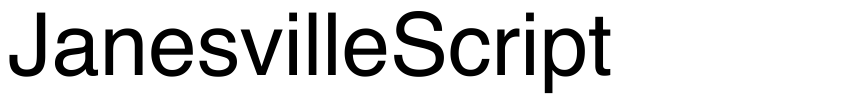 Preview JanesvilleScript