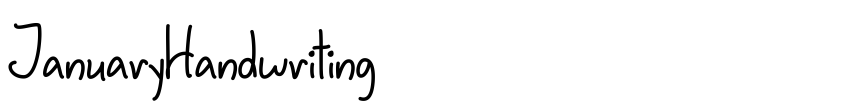 Font JanuaryHandwriting by Misti's Fonts