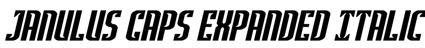 Preview Janulus Caps Expanded Italic