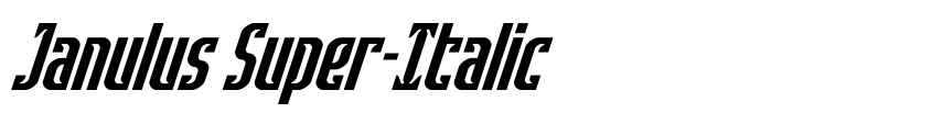 Preview Janulus Super-Italic