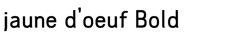 Preview jaune d'oeuf Bold