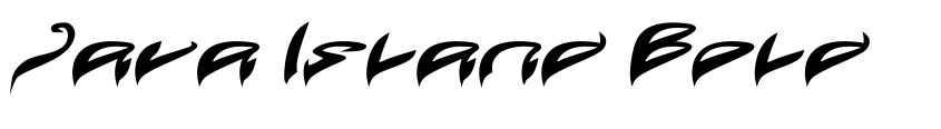 Preview Java Island Bold Italic