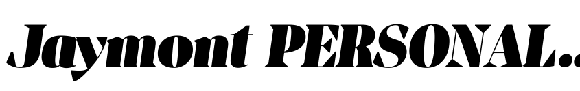 Preview Jaymont PERSONAL Black Italic