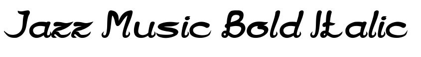 Preview Jazz Music Bold Italic