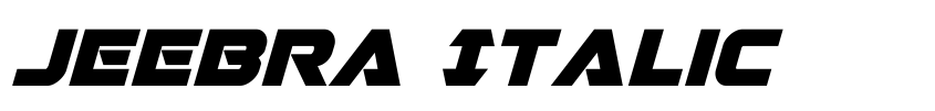 Preview Jeebra Italic