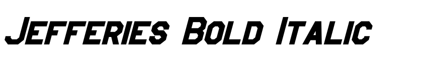 Preview Jefferies Bold Italic