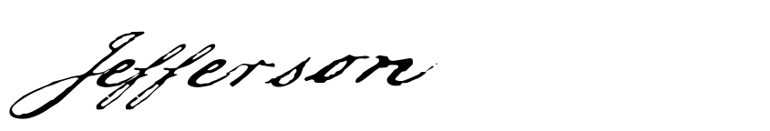 Font Jefferson by Unknown