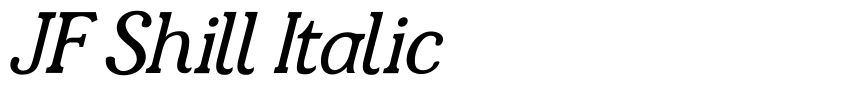 Preview JF Shill Italic