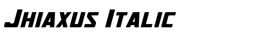 Preview Jhiaxus Italic