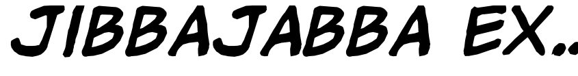 Preview jibbajabba ExtraBold Italic