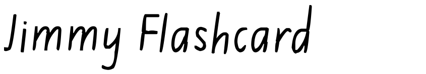Preview Jimmy Flashcard