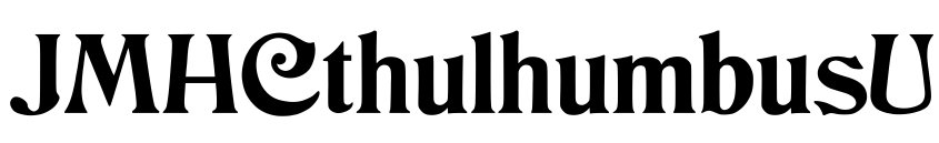 Preview JMHCthulhumbusUG-Regular