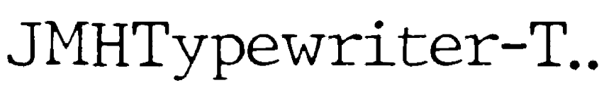 Preview JMHTypewriter-Thin