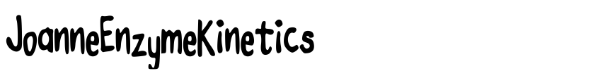 Preview JoanneEnzymeKinetics
