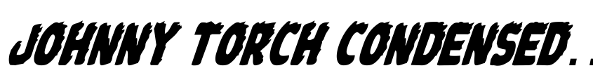 Preview Johnny Torch Condensed Italic