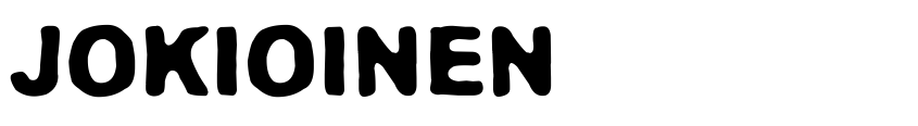 Font Jokioinen by junkohanhero