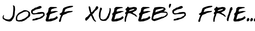 Preview Josef Xuereb's Friends Bold