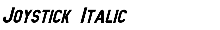 Preview Joystick Italic