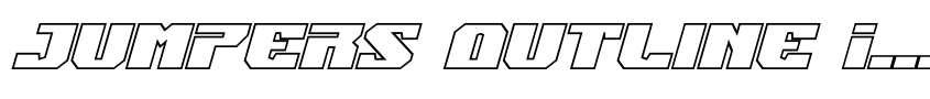 Preview Jumpers Outline Italic