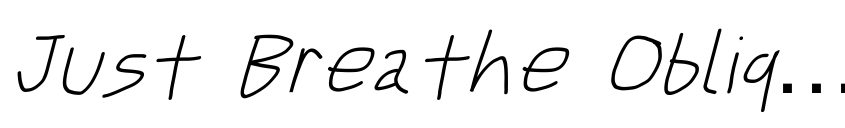 Preview Just Breathe ObliqueFive