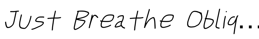 Preview Just Breathe ObliqueFour