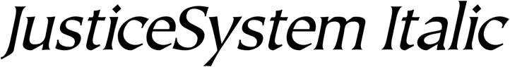 Preview JusticeSystem Italic