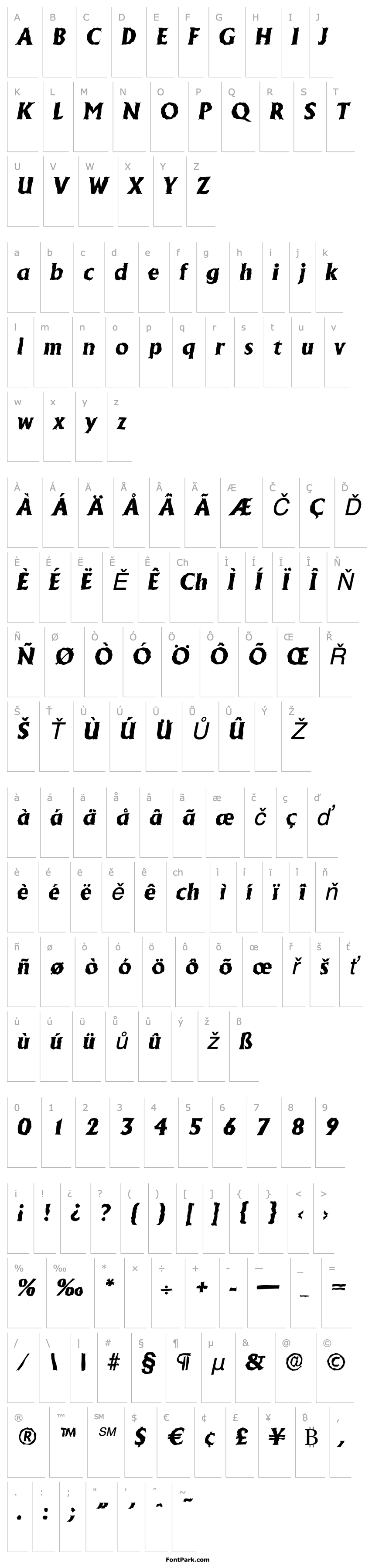 Overview JacobBeckerRandom-ExtraBold-Italic