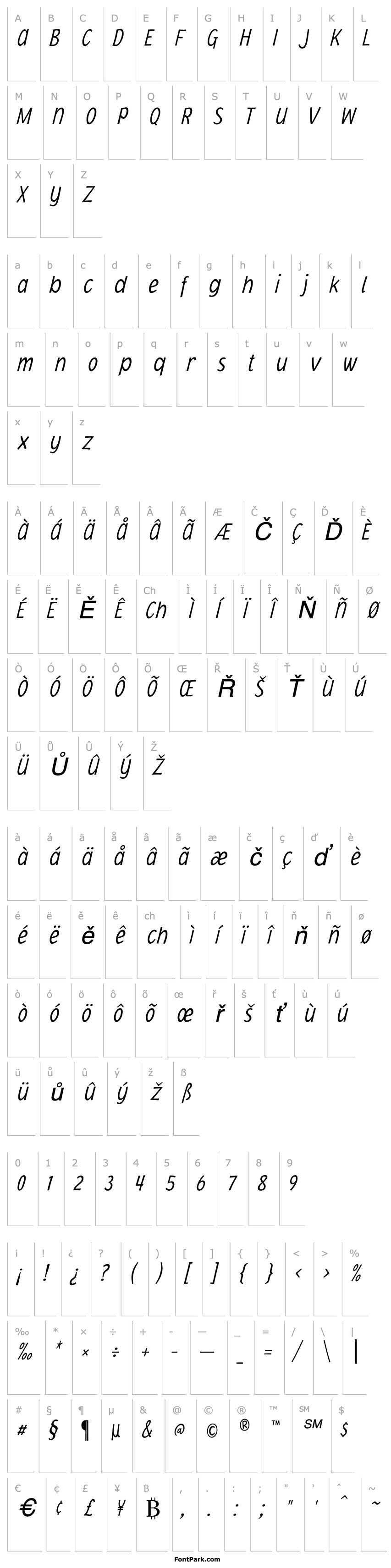 Overview Jacoby Cond ICG XLight Italic