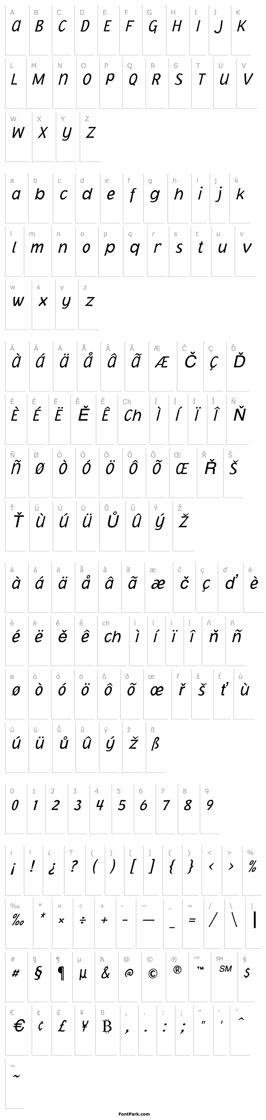 Overview Jacoby ICG Light Italic