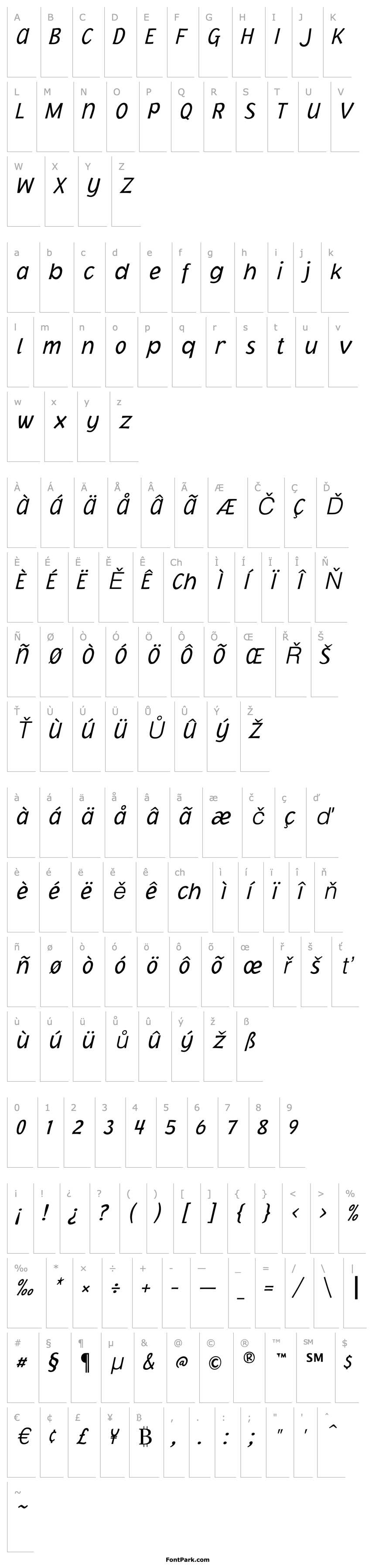 Přehled JacobyICG-LightItalic